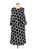 Donna Morgan 100% Polyester Polka Dots Black Casual Dress Size 14 - photo 1