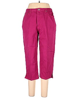 Liz Claiborne Villager Red & White Check Stretch Capri Pants - Size 10 on  eBid United States