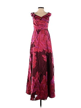 Adrianna Papell Floral Off Shoulder Gown (view 1)