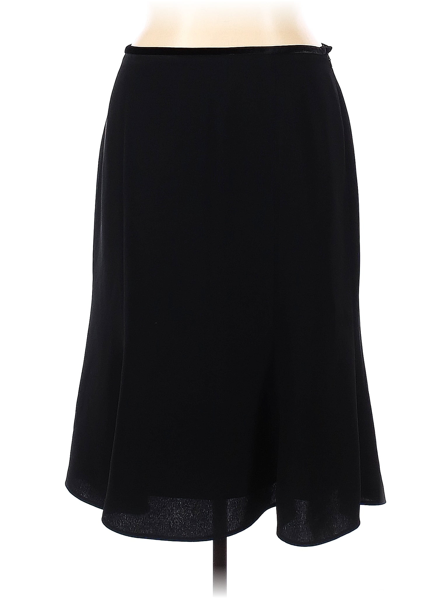 Diane von Furstenberg 100 Polyester Black Formal Skirt Size 16 82