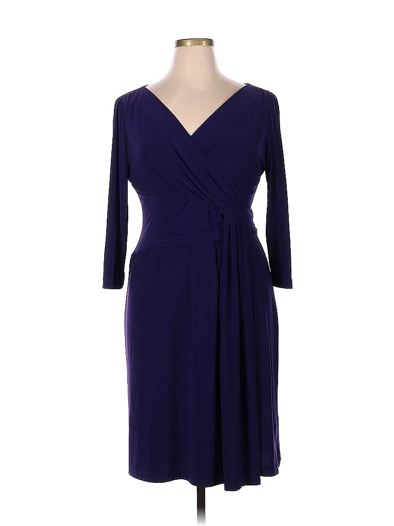 Tahari Purple Blue Cocktail Dress Size 14 - 74% off | thredUP