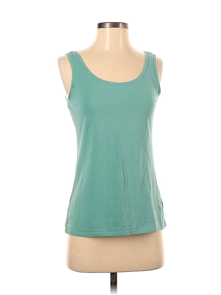 Pre-owned Pendleton Tank Top Teal Scoop Neck Tops In Blue