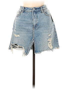 We the Free Denim Skirt (view 1)