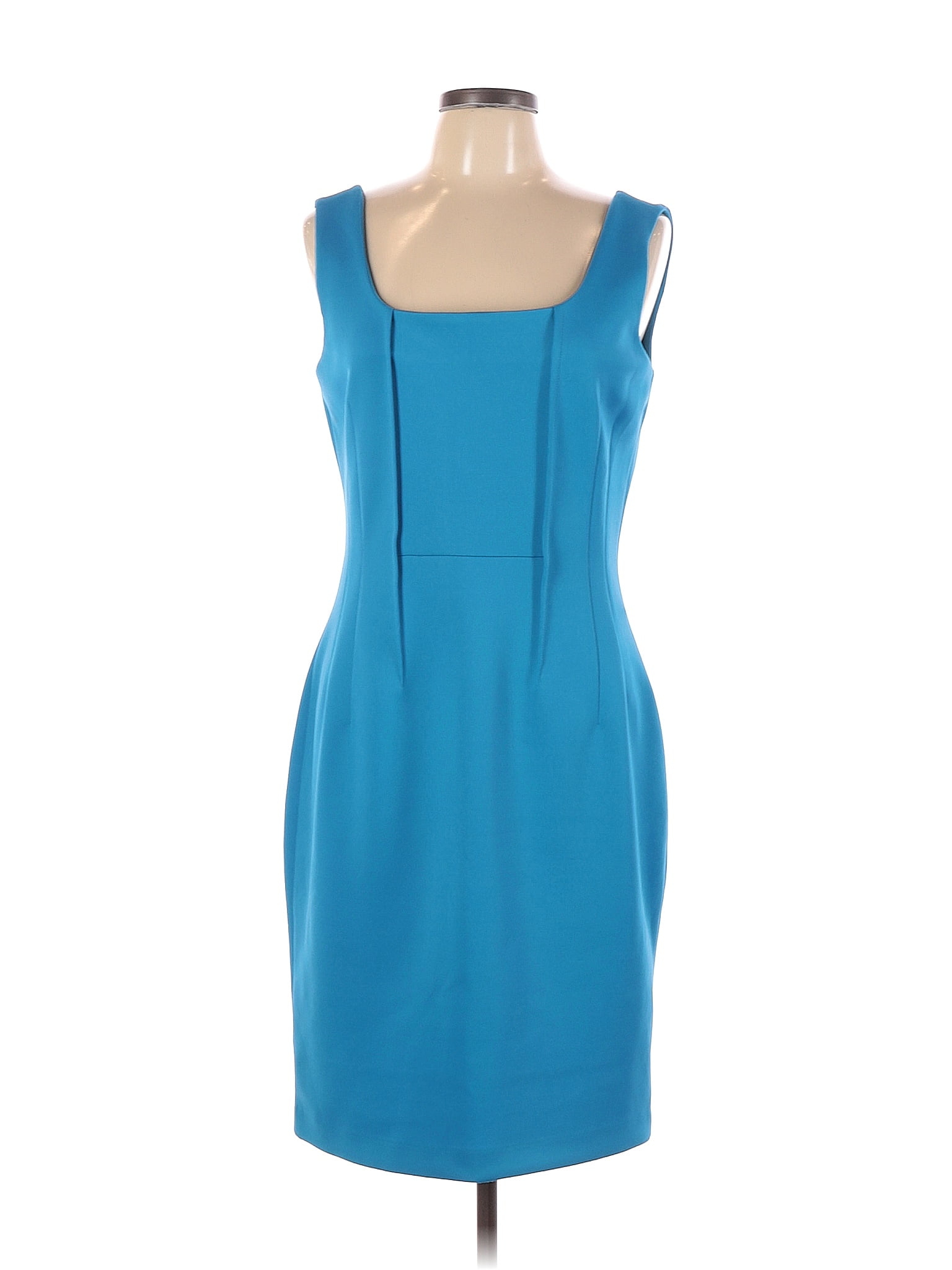 Calvin Klein Solid Blue Cocktail Dress Size 12 - 74% off | ThredUp