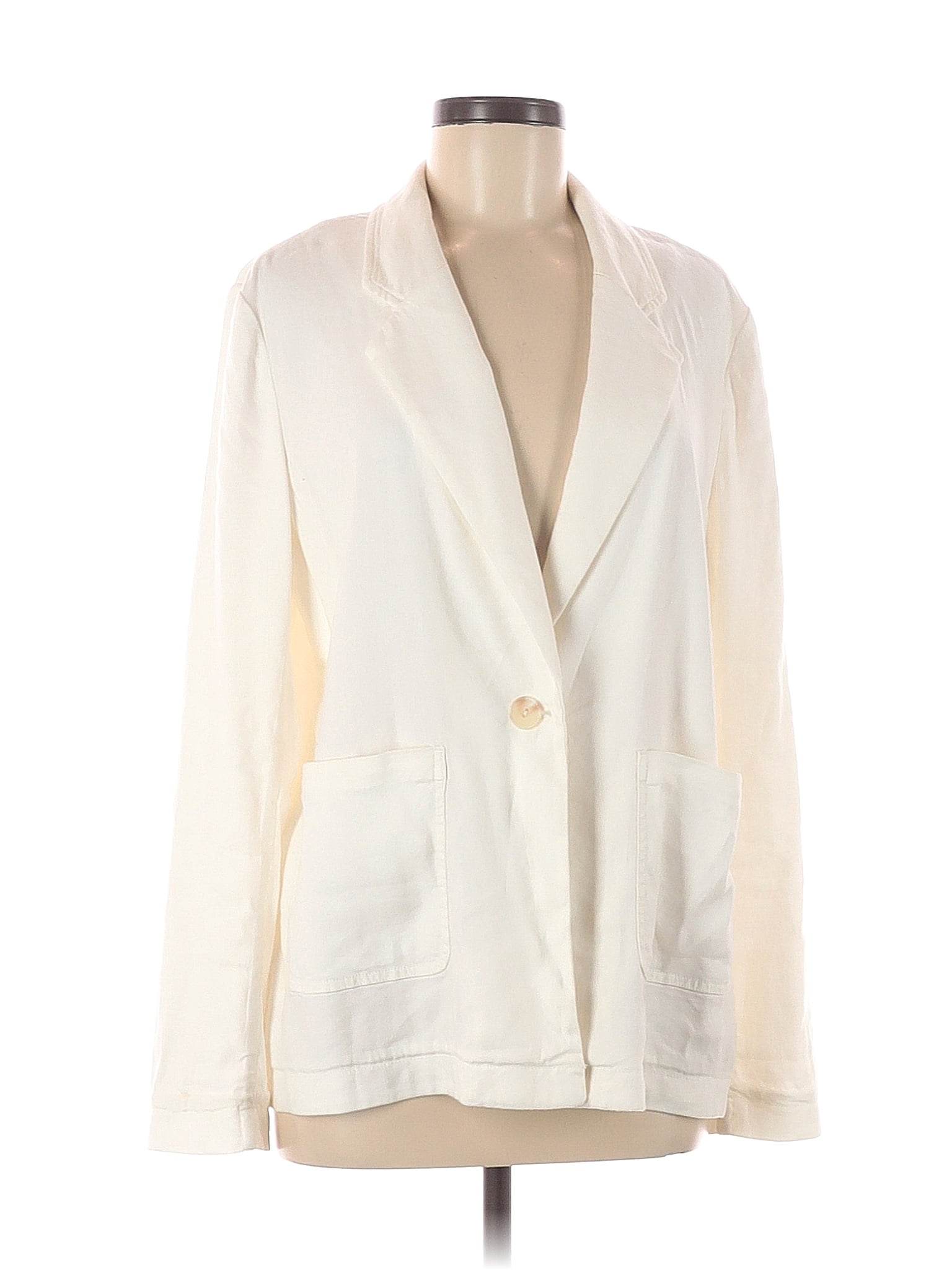 Maeve by Anthropologie Ivory Blazer Size L - 67% off | thredUP