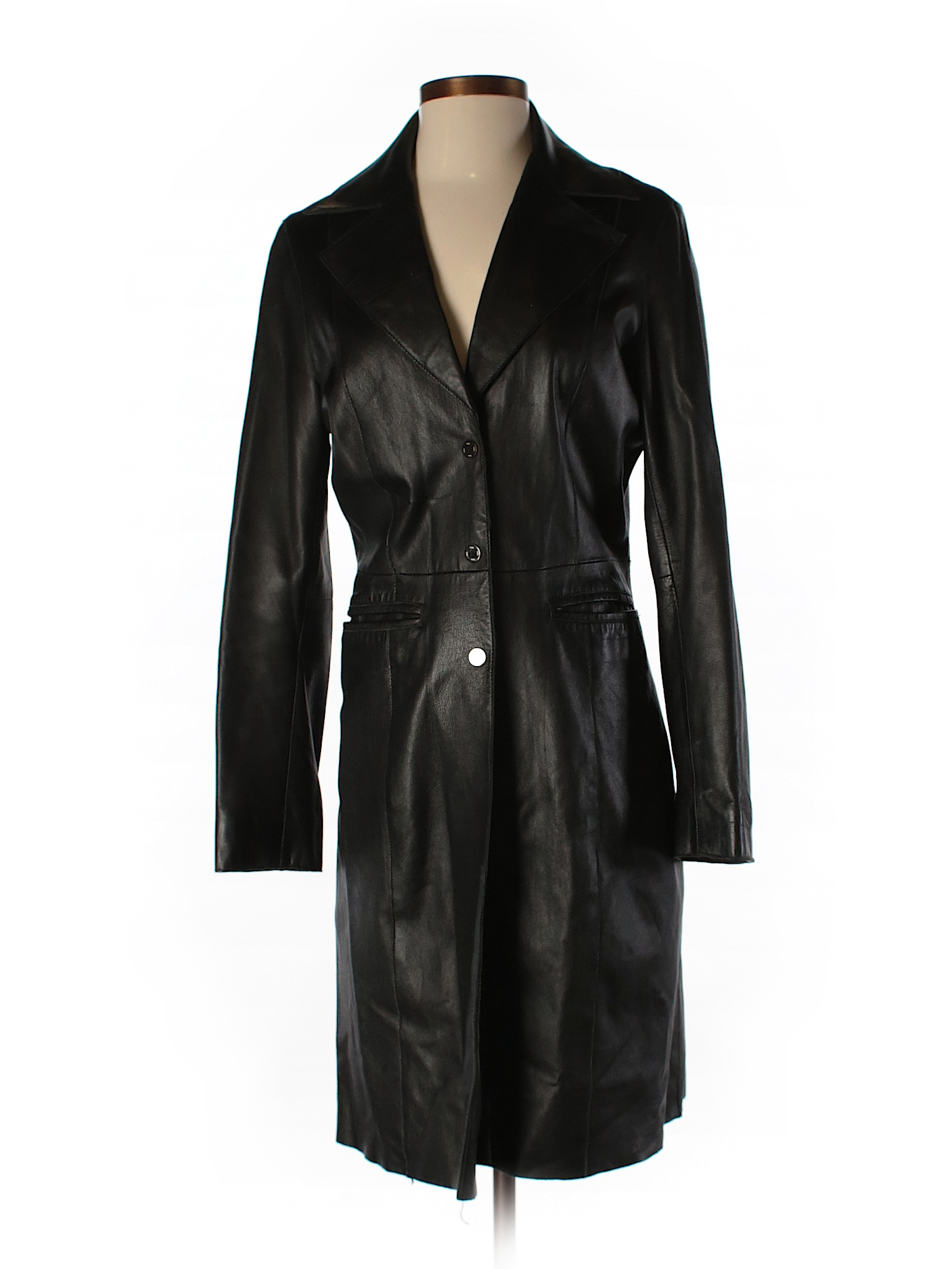 Bebe 100% Leather Solid Black Leather Jacket Size S - 79% off | thredUP