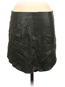 Zara Basic Faux Leather Skirt (view 2)