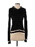 Rampage 100% Acrylic Color Block Solid Black Pullover Sweater Size 3 - photo 1