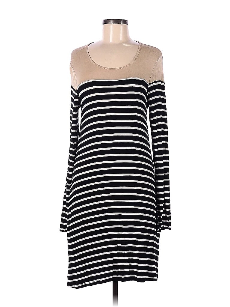 Hyfve Stripes Black Casual Dress Size M - photo 1