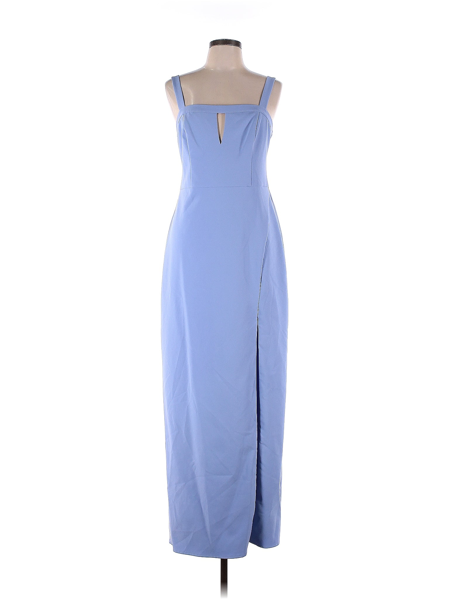 Aidan by Aidan Mattox Blue Cutout Column Gown Size 10 70 off thredUP