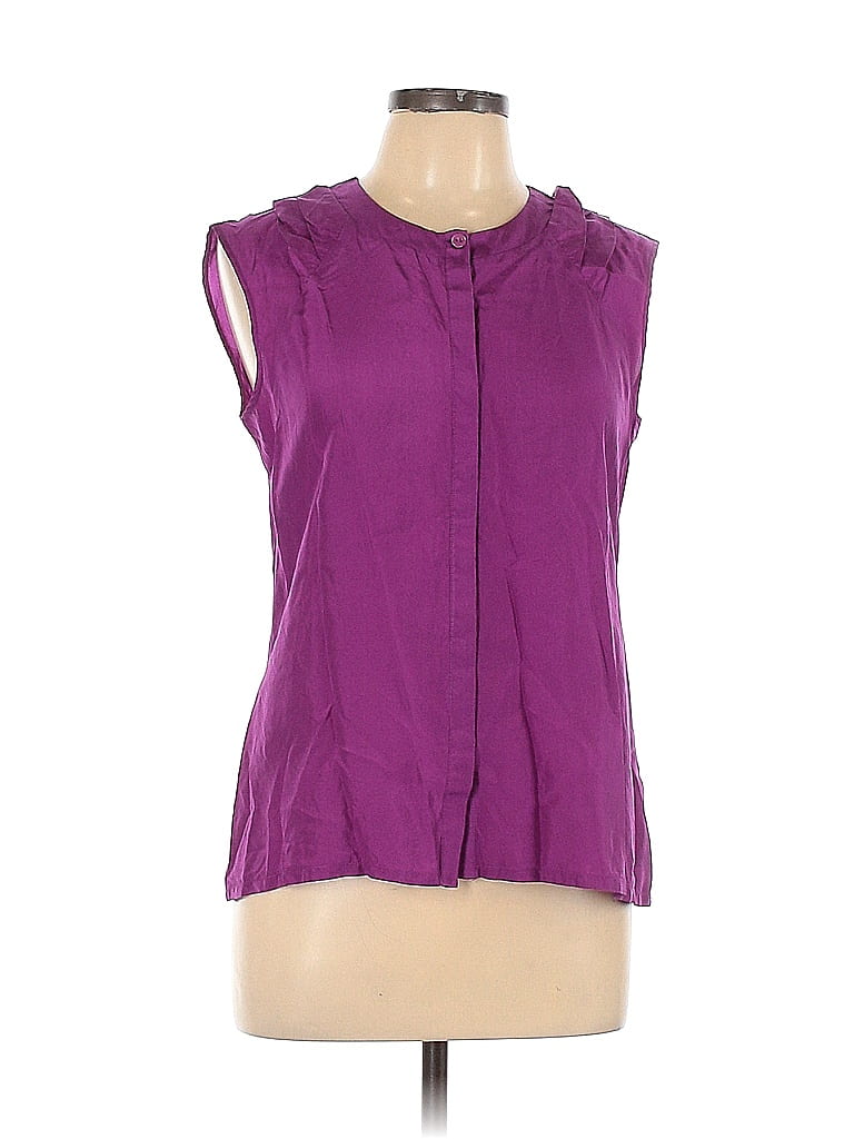 Weekend Max Mara Purple Short Sleeve Blouse Size L 92 Off Thredup