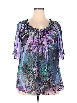 DressBarn Short Sleeve Blouse (view 1)
