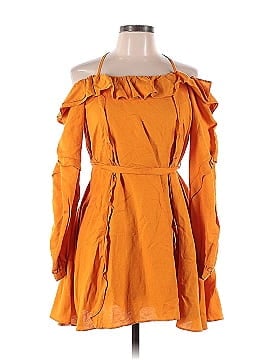 Marissa Webb Collective Orange Cold Shoulder Dress (view 1)