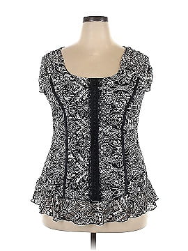 Lane Bryant Outlet Short Sleeve Blouse (view 1)