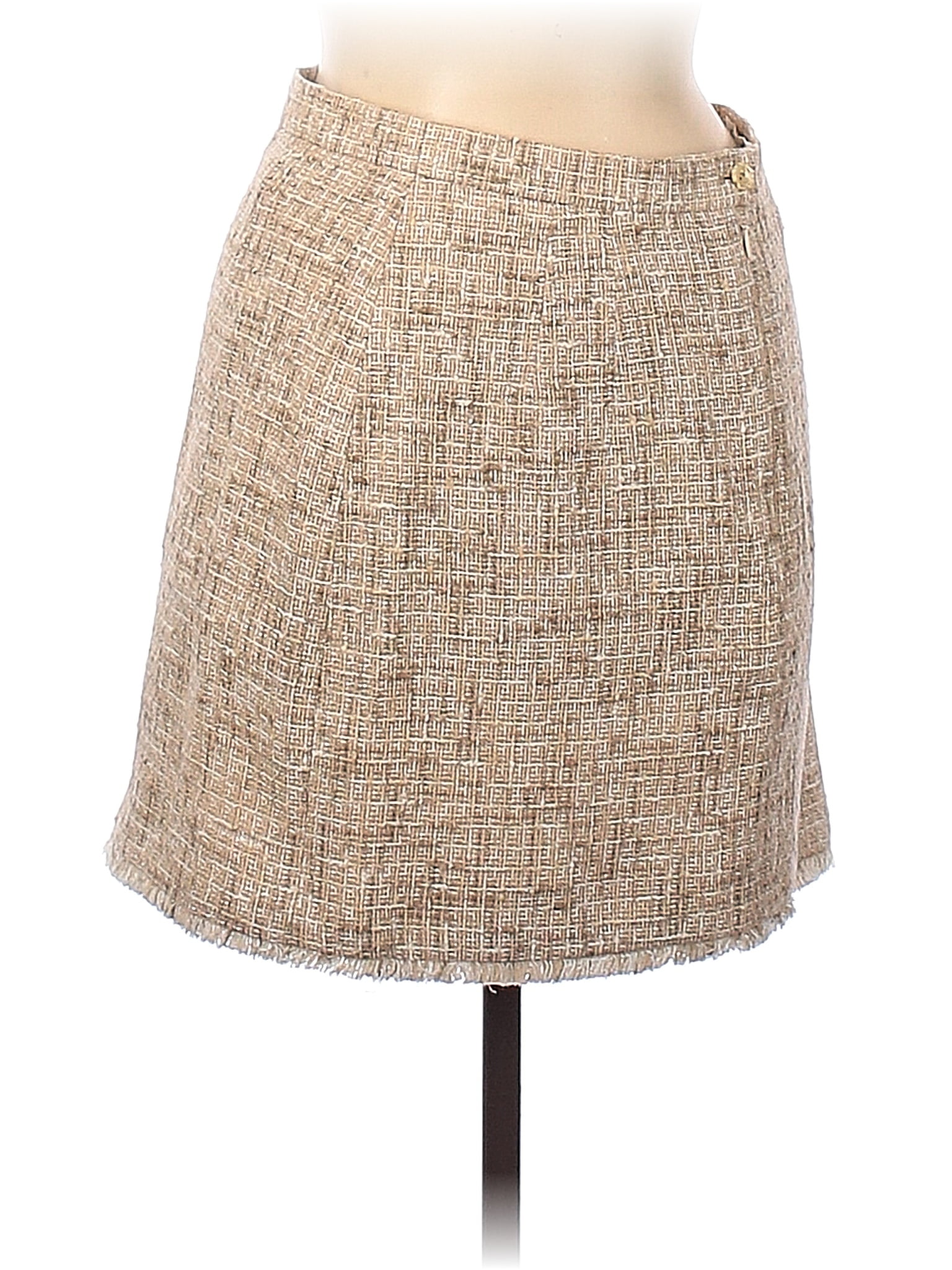 Escada Tweed Tan Formal Skirt Size 38 (EU) - 87% off | ThredUp