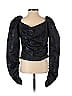 Song of Style 100% Polyester Black Long Sleeve Blouse Size S - photo 2