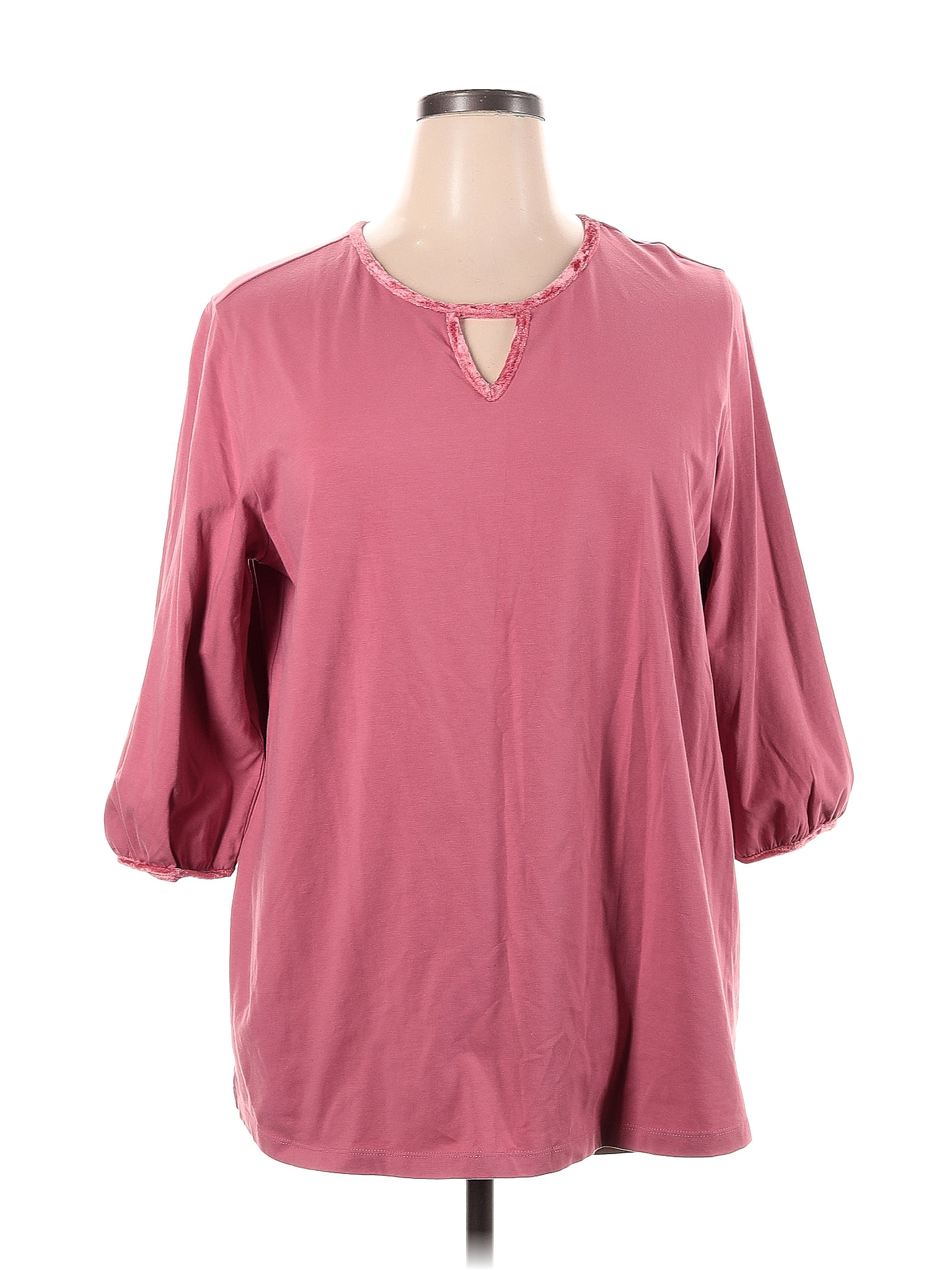 Blair Pink Long Sleeve Top Size XL - 45% off | thredUP