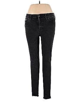 Madewell Tall 9" High-Rise Skinny Jeans in Black Frost (view 1)