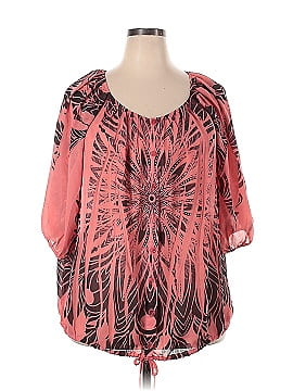 Ashley Stewart 3/4 Sleeve Button-Down Shirt (view 1)