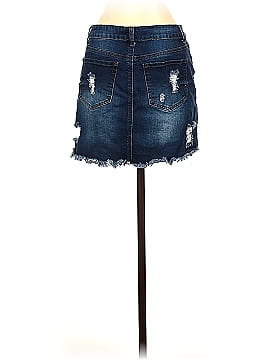 Wax Jean Denim Skirt (view 2)