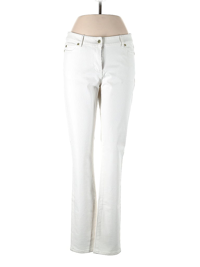 J. McLaughlin Solid White Ivory Jeans Size 10 - 76% off | thredUP