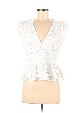 Aqua Short Sleeve Blouse (view 1)