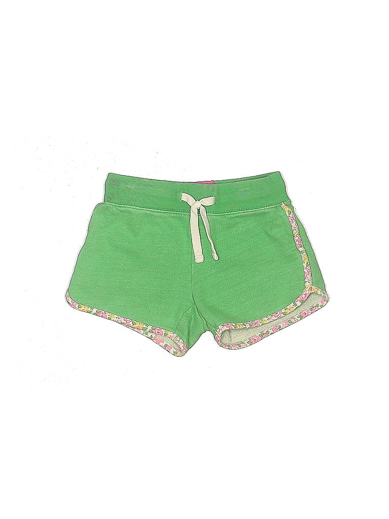 Mini Boden 100% Cotton Color Block Solid Green Shorts Size 6 - photo 1