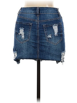 Wax Jean Denim Skirt (view 2)