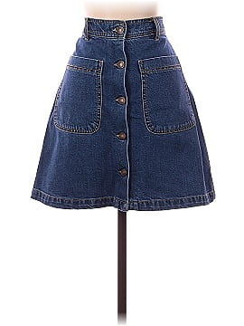 Zara Denim Skirt (view 1)