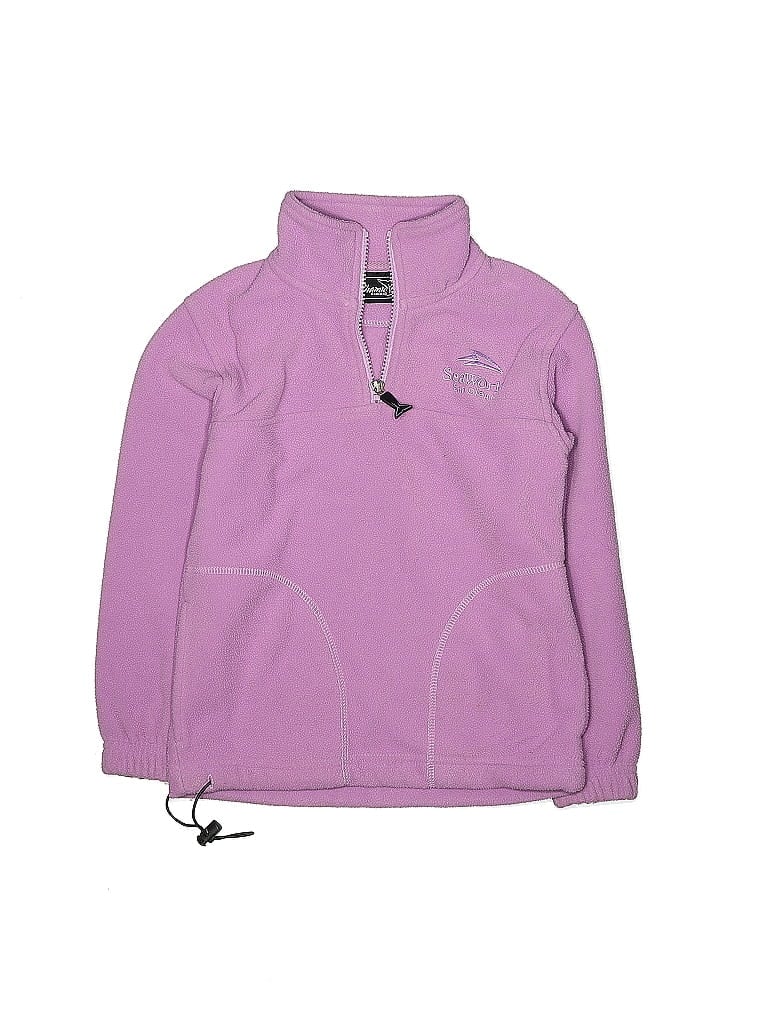 Seaworld 100% Polyester Purple Fleece Jacket Size 6 - photo 1