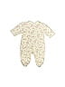 Little Me 100% Cotton Ivory Long Sleeve Onesie Newborn - photo 2