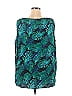 Catherines 100% Cotton Tropical Multi Color Teal Sleeveless Blouse Size 3X (Plus) - photo 2