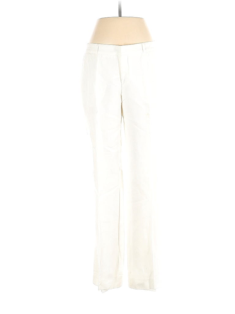 Banana Republic Solid White Linen Pants Size 4 - 73% off | ThredUp