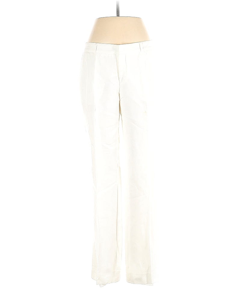 Banana Republic Solid White Linen Pants Size 4 73 off ThredUp