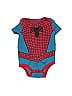 Marvel Color Block Red Short Sleeve Onesie Size 0-3 mo - photo 1