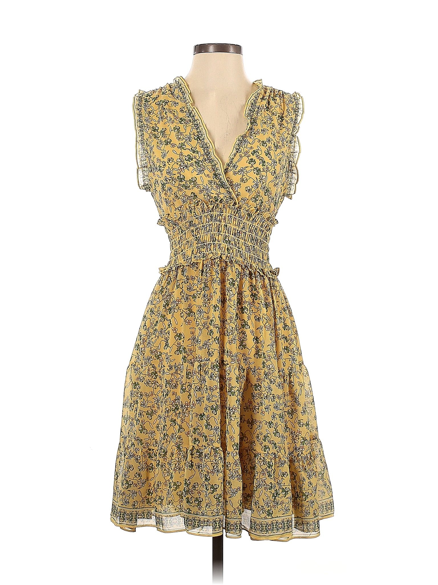 Max studio yellow outlet dress