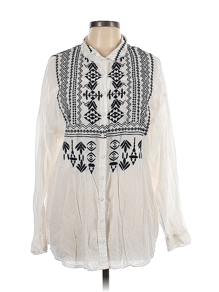 Top Dentelle Gap à Fines Bretelles - Blanc, 100% Coton, Taille S, Occasion Très Bon état