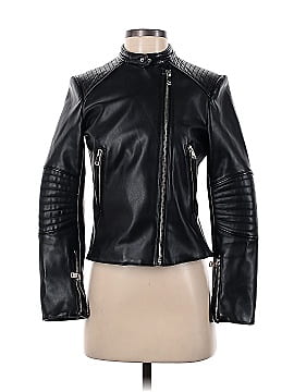 Zara Basic Faux Leather Jacket (view 1)