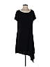 Leota Solid Black Casual Dress Size S - photo 1
