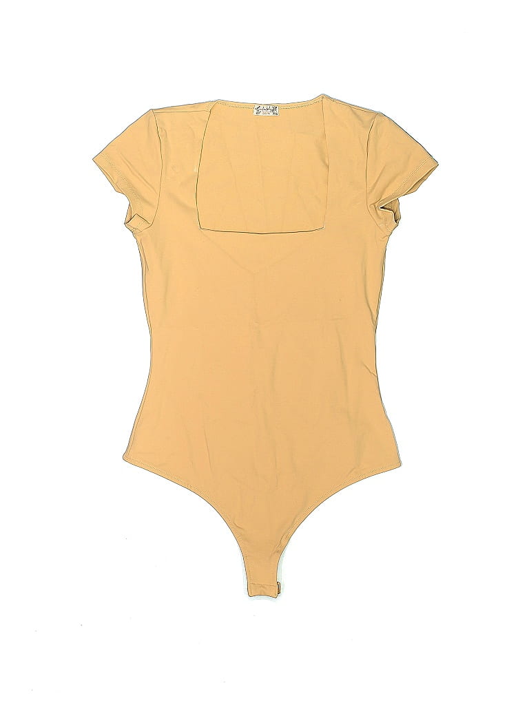 Intimately by Free People Solid Yellow Bodysuit Size S - photo 1