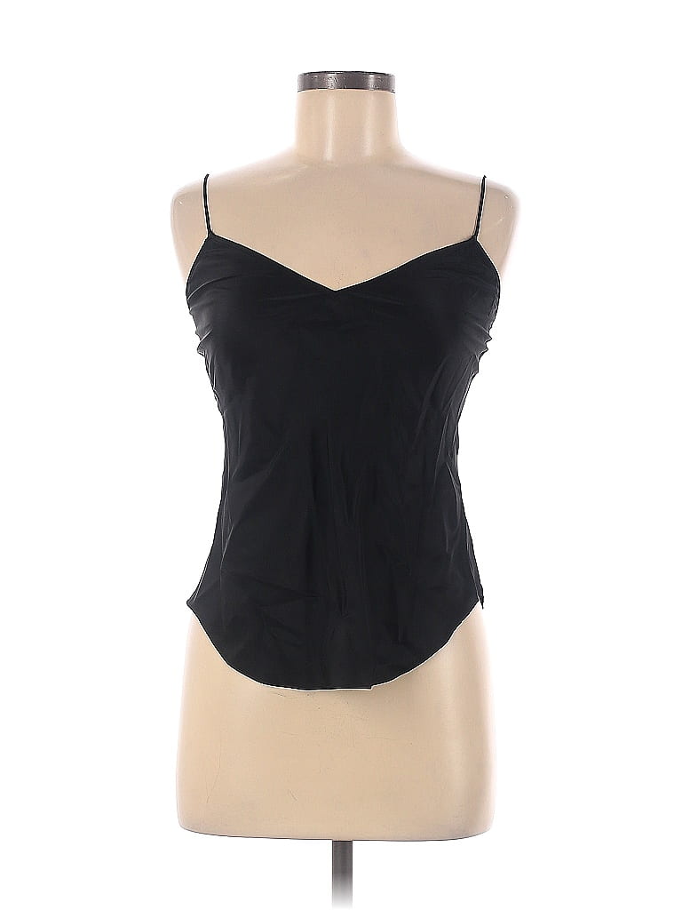 Ralph Lauren 100% Silk Solid Black Sleeveless Blouse Size 6 - photo 1