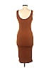 Heart & Hips Solid Brown Casual Dress Size M - photo 2
