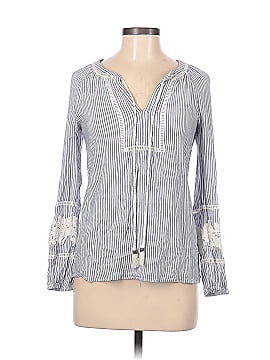 Pale Sky Long Sleeve Blouse (view 1)