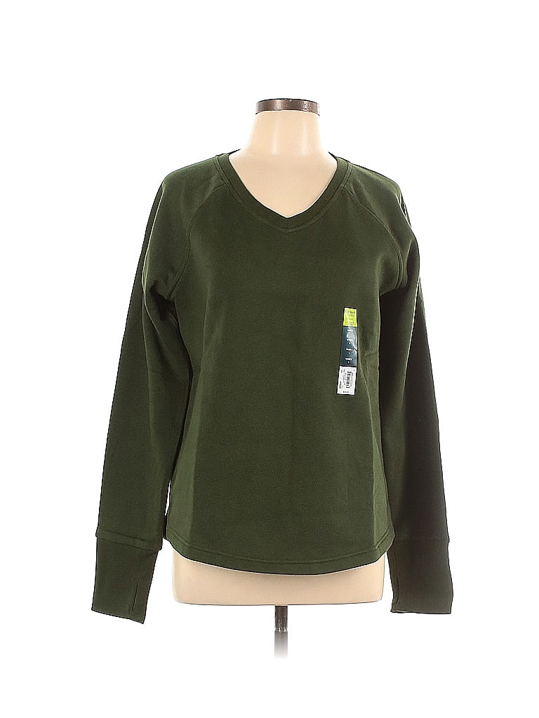 Tek Gear Solid Green Sweatshirt Size L - photo 1