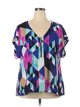 Lane Bryant Outlet Short Sleeve Blouse (view 1)