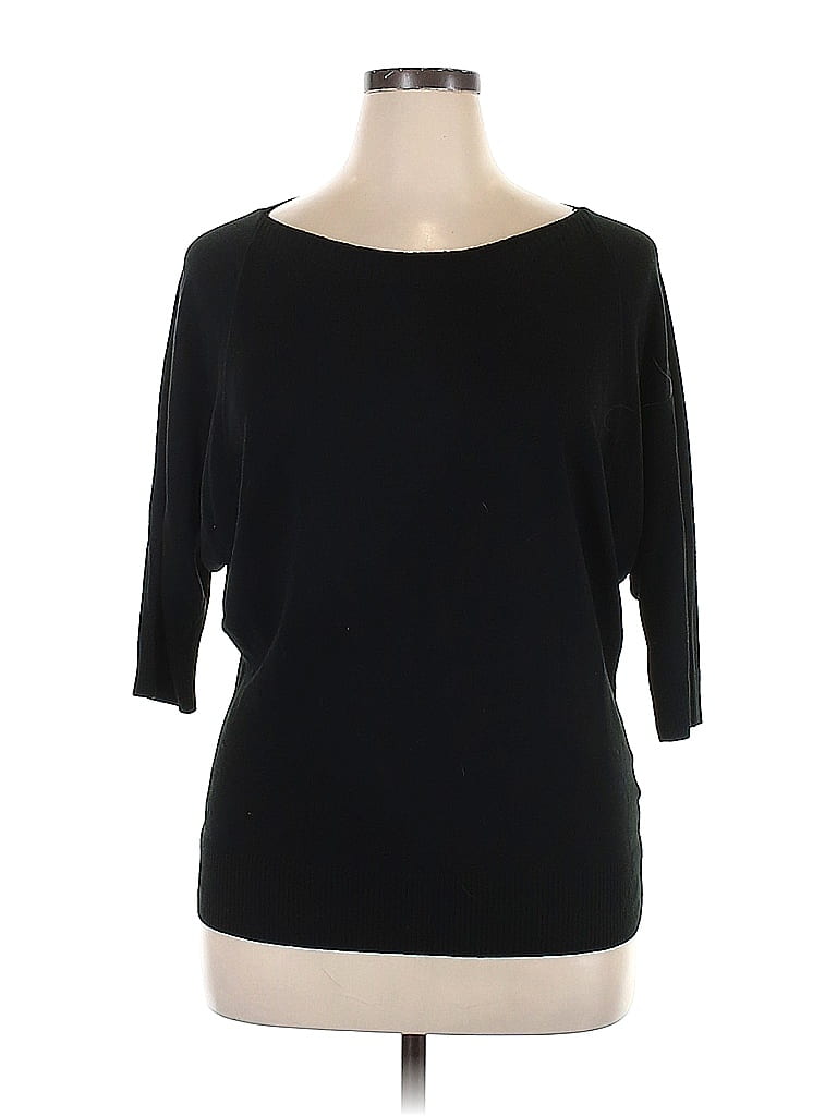 7th Avenue Design Studio New York & Company Color Block Polka Dots Black Pullover Sweater Size XL - photo 1