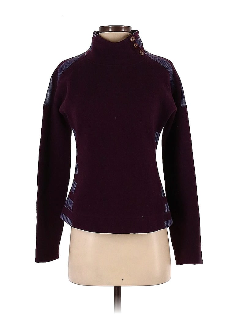 Marmot Color Block Solid Purple Burgundy Pullover Sweater Size XS - photo 1