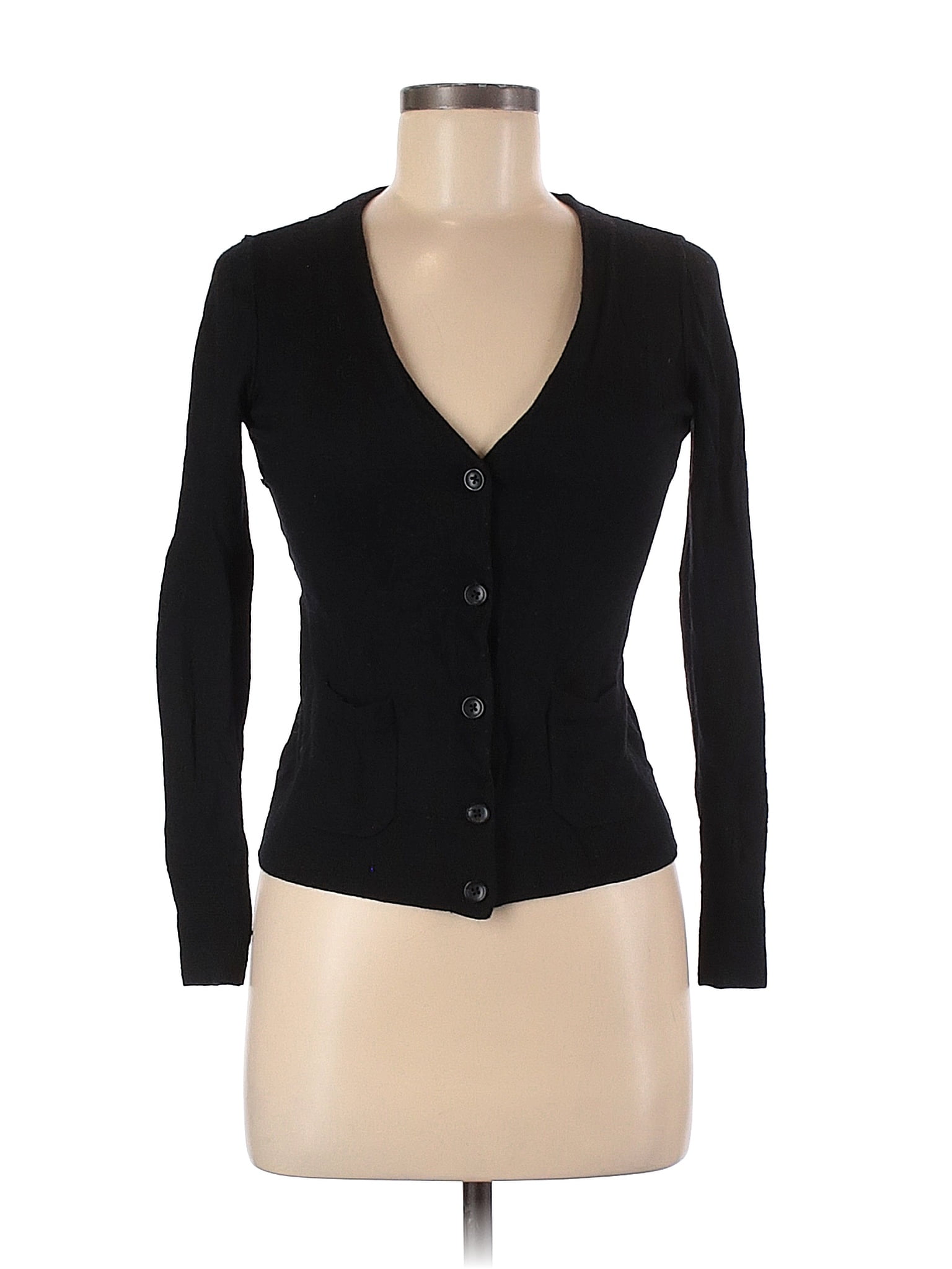 Halogen 100% Merino Wool Black Cardigan Size M - 76% off | thredUP