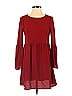 ASOS Solid Burgundy Casual Dress Size 2 - photo 1