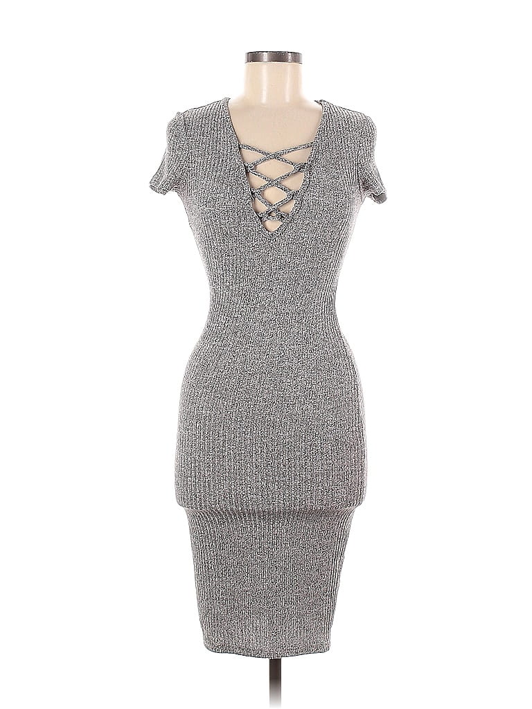 Pre-owned Streetwear Society Cocktail Dress In Gray
